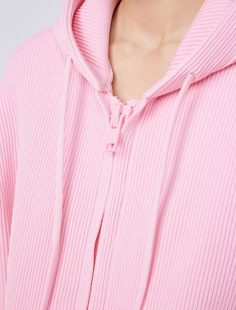 Midi Hooded Cardigan Sweater