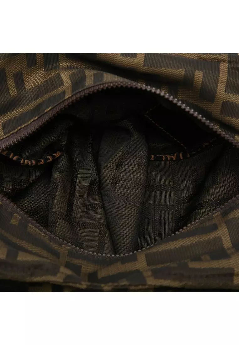 Pre-Loved Fendi Mini Zucca Canvas Handbag