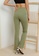 Public Desire green Ribbed Shaped Flare Trousers A98CBAA1E5D3ABGS_5