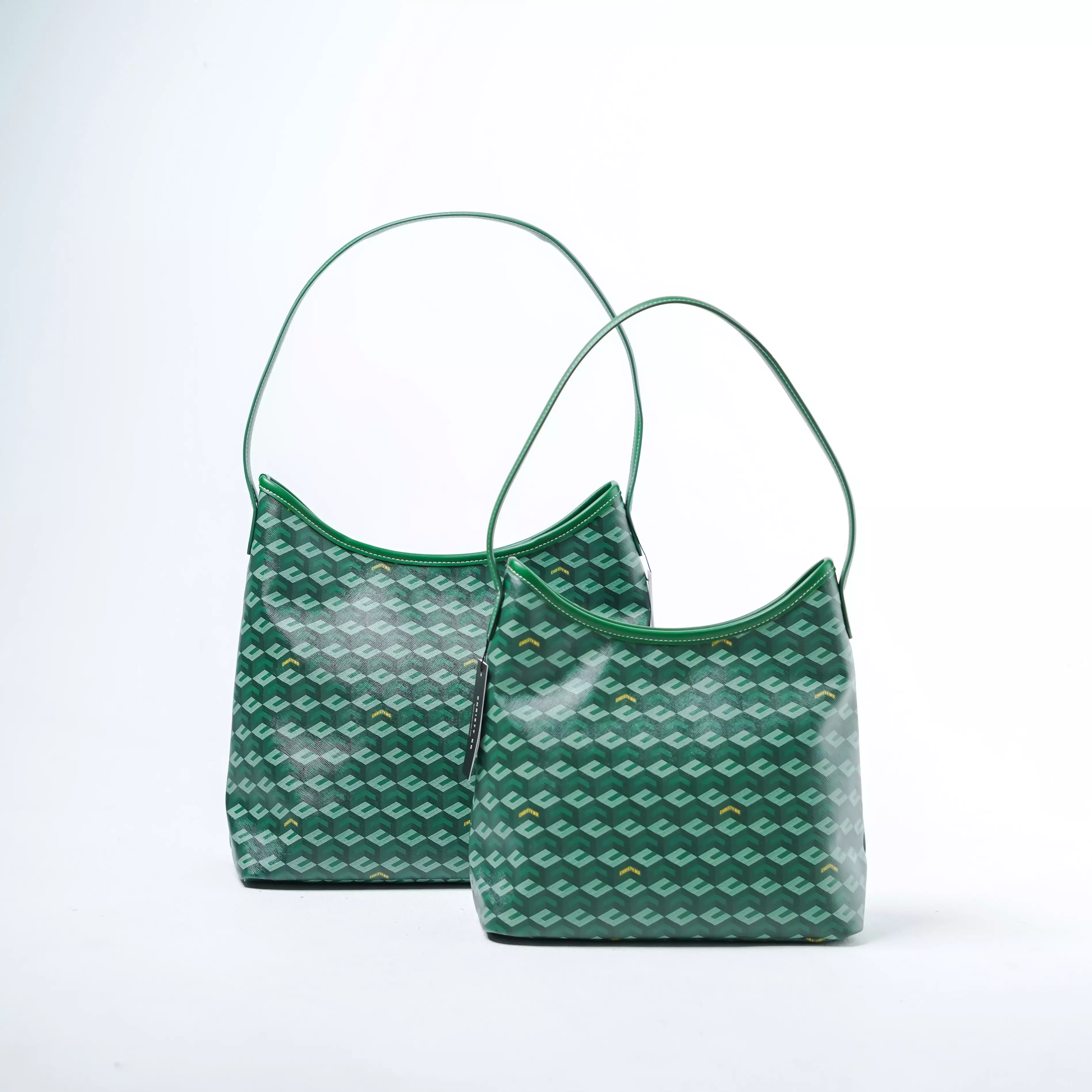 Tas CHRISTY NG MONOGRAM PATTERN GREEN HOBO BAG MEDIUM 100% ORIGINAL