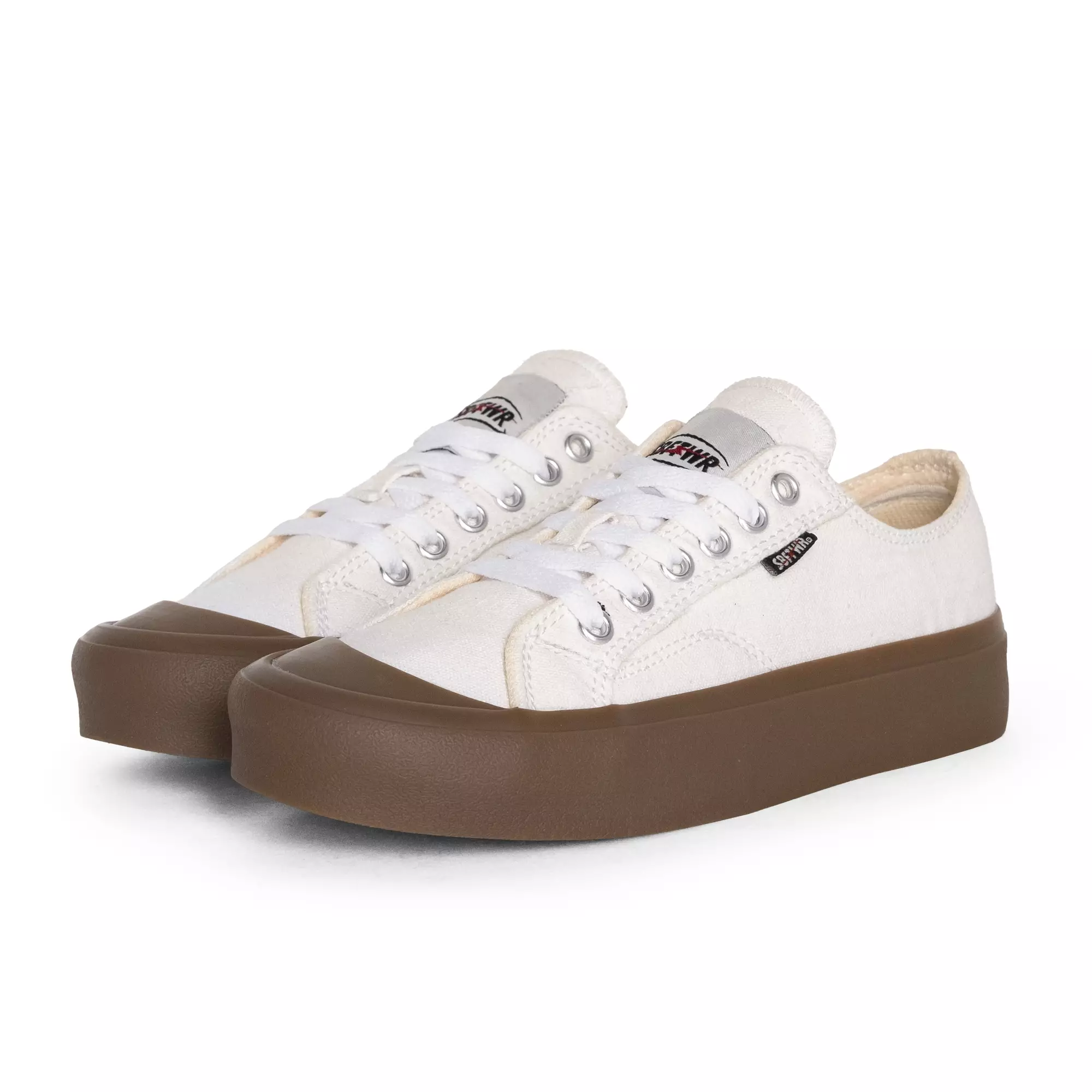 SABA Basic Off White Dark Gum - Sepatu Sneakers Casual Pria Wanita