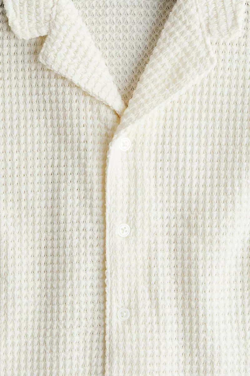 Textured-knit resort shirt