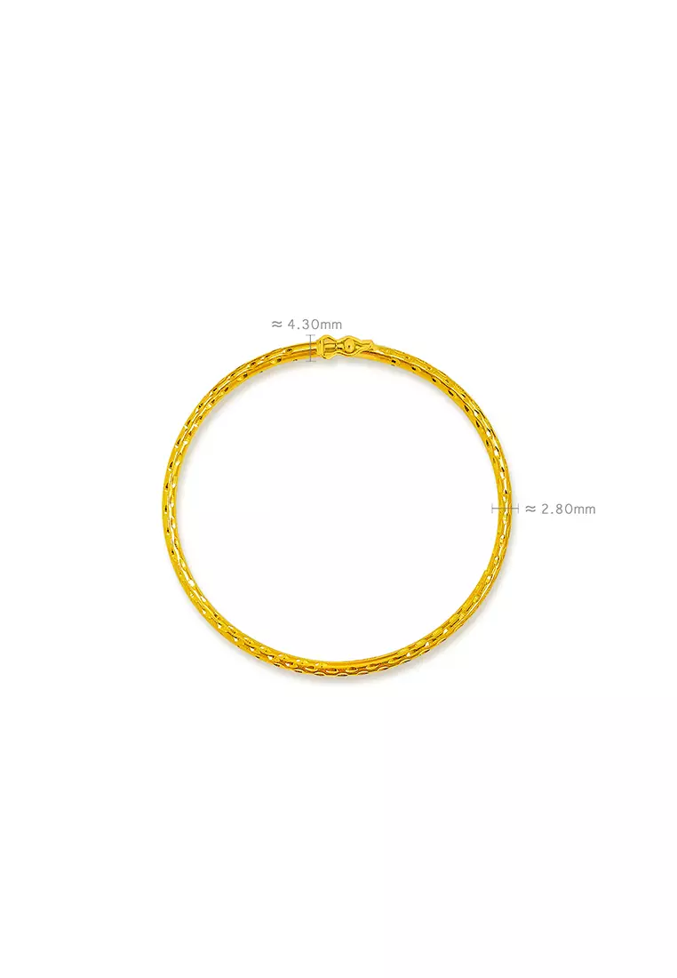 916/22K Gold Bangle G11 (XXS-14.5CM)