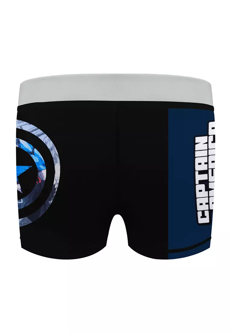 Buy Marvel Captain America Swimming Trunks Boys Kid Swimwear 2025