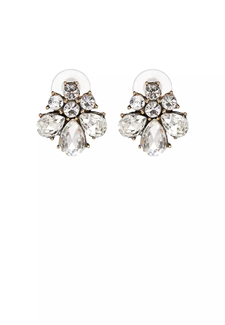 White fashion outlet earrings