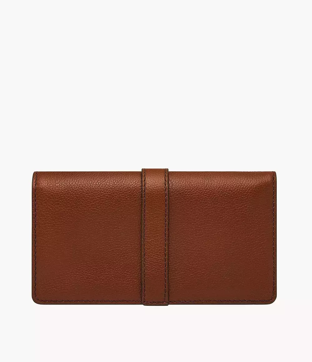 Fossil Emery Large Snap Bifold Medium Brown - Dompet Wanita - SWL2897-210