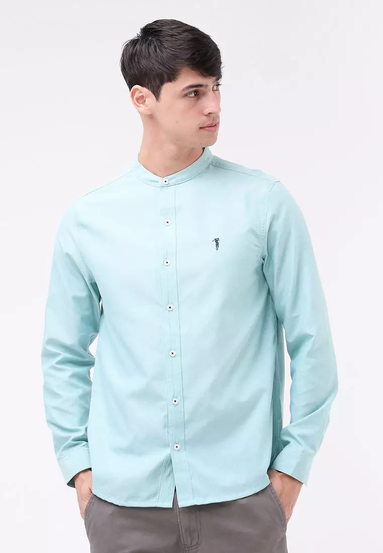 Woven Polo Long Sleeve