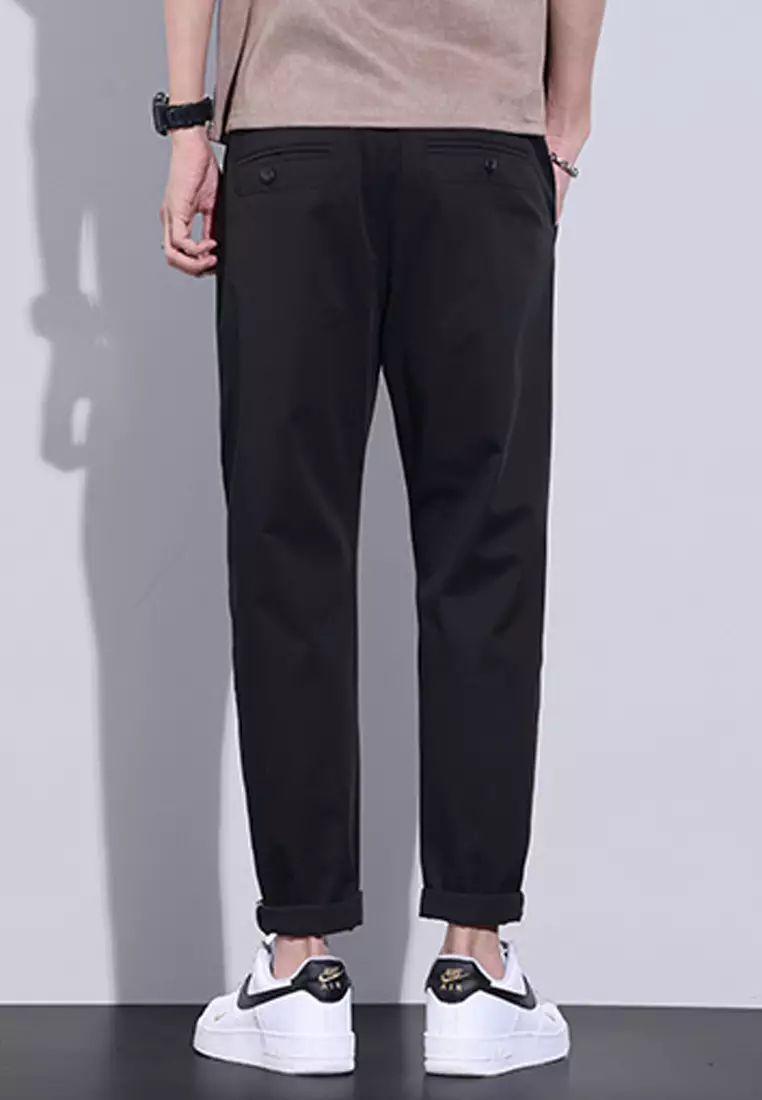 Casual Straight Leg Chino Pants