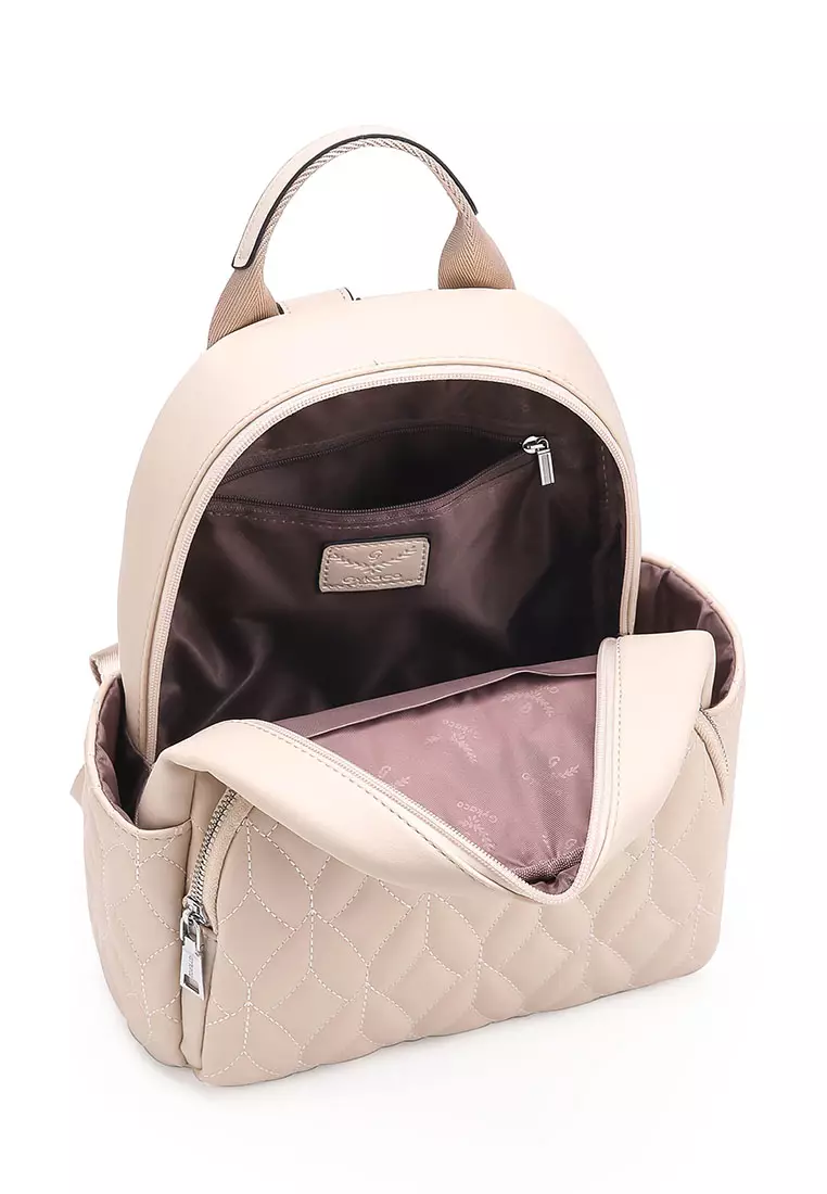 GYKACO NOYA Beige - Tas Ransel Wanita - Fashion Backpack (IMPORT)