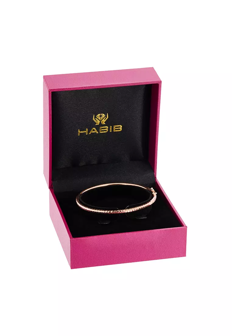 HABIB 925  Silver Bangle 203 S-TO3 DC RS