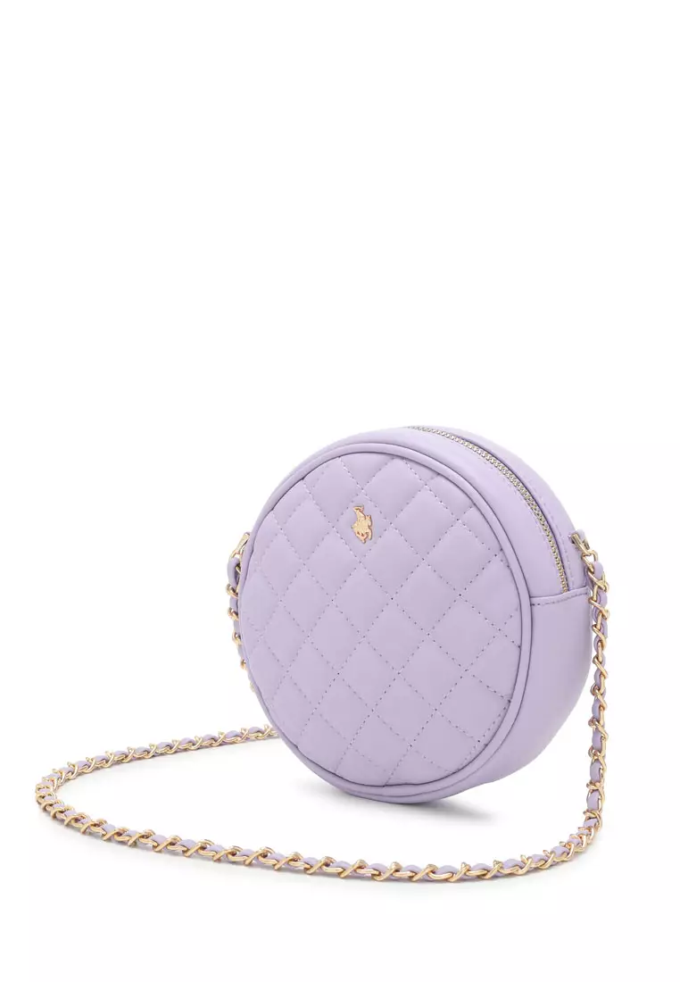 Women's Casual Chain Sling Bag / Crossbody Bag - Purple