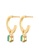 Elli Jewelry gold Earrings Creoles Pyramid Jade Gemstones Gold Plated 28569ACC690487GS_4