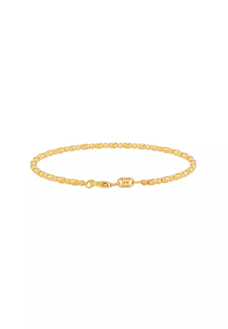HABIB Oro Italia 916 Yellow Gold Bracelet GW53100325 (22K Gold)