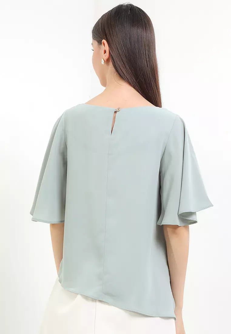 Blouse Molly Sage - Alyssa Blouses