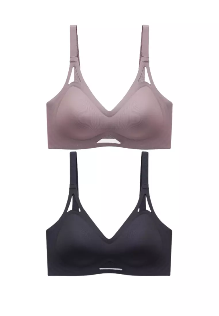 Premium Blakely Seamless Wireless Padded Push Up Bra in Nude