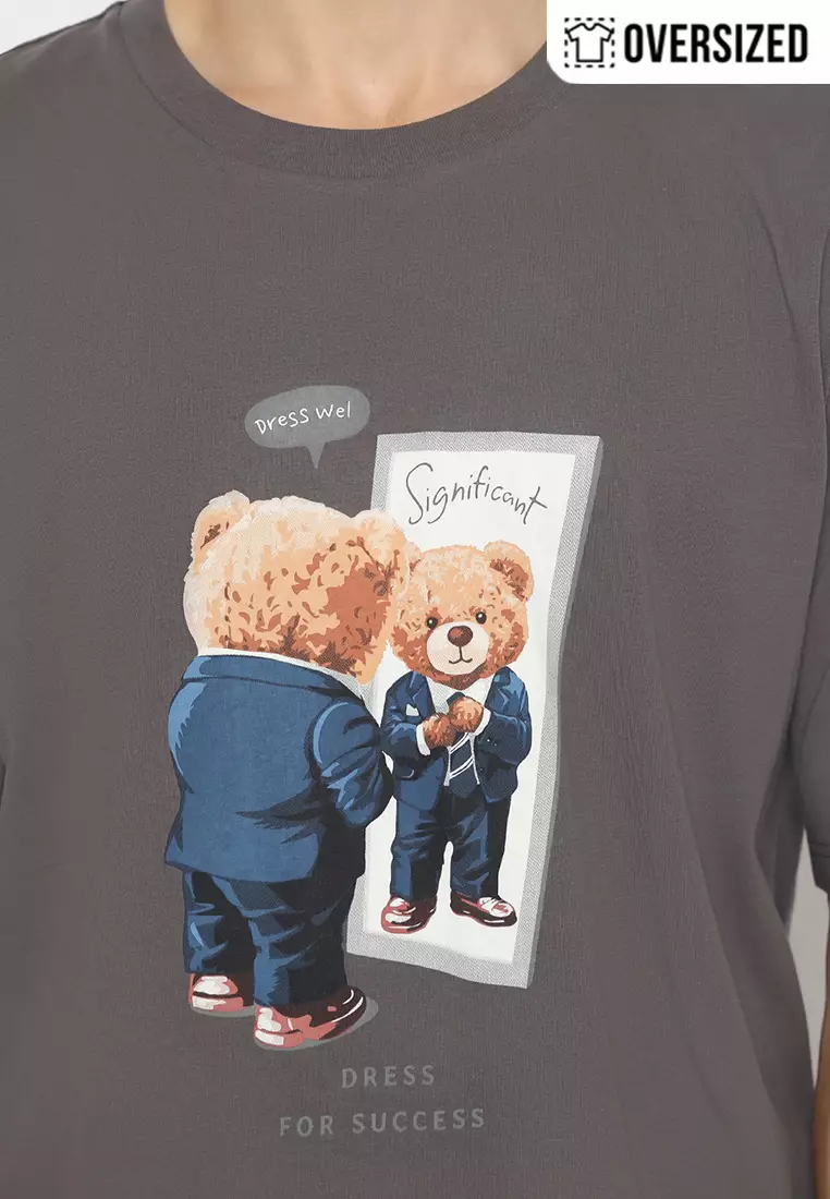 RBJ Unisex T-Shirt Teddy Cotton Combed Oversized Pria 2079350031