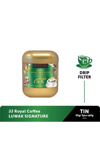 JJ Royal Coffee JJ Royal Coffee 100% Pure Luwak Signature Ground Drip Tin 45g A64ADESA805961GS_1