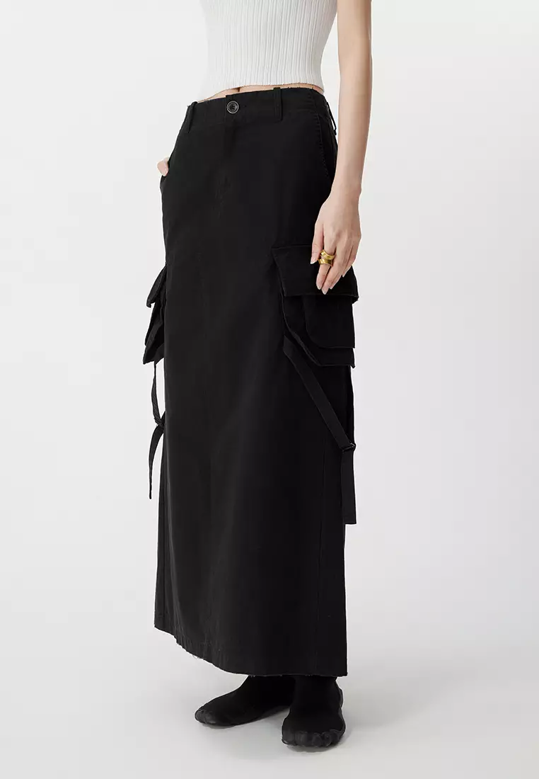 Long waist skirt with laces