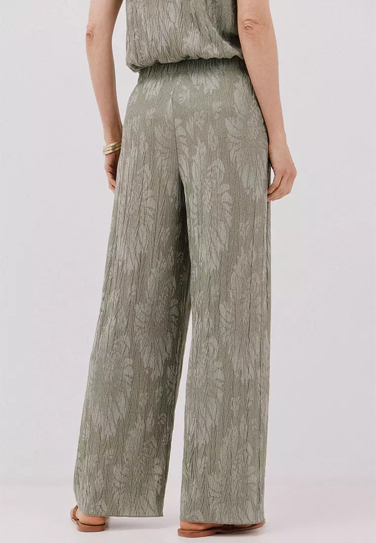 Jacquard Knit Trousers