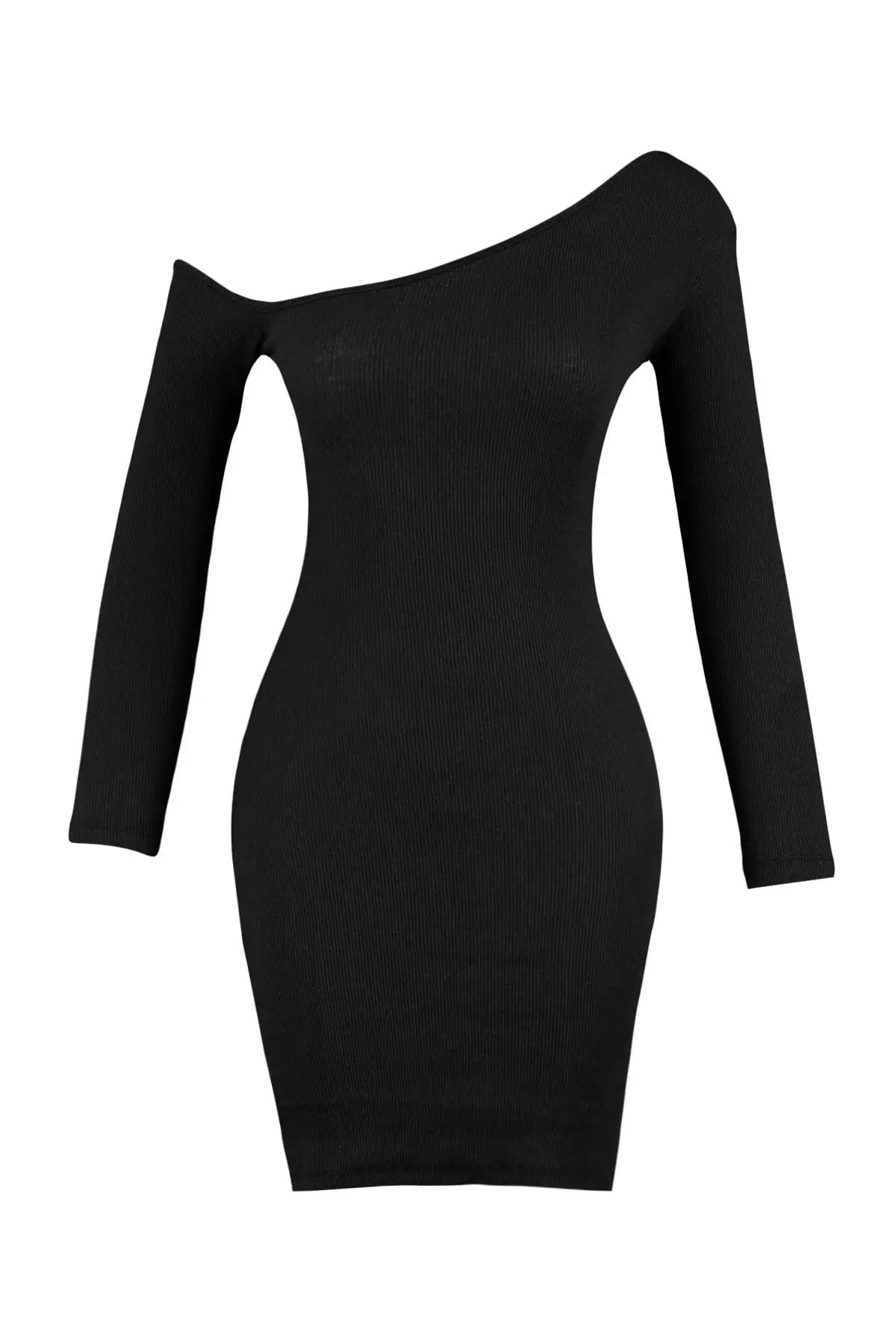 Asymmetrical Knitted Dress