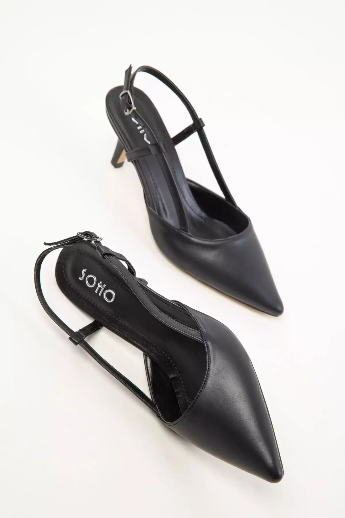 Black Women's Classic Heeled Shoes 20428