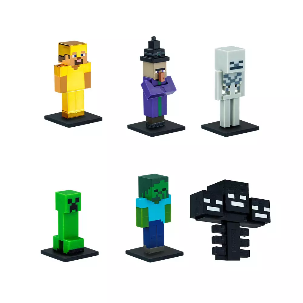 TOPPEEZ SET 6 PCS MINECRAFT MINIFIGURE 3D DELUXE BOX RANDOM