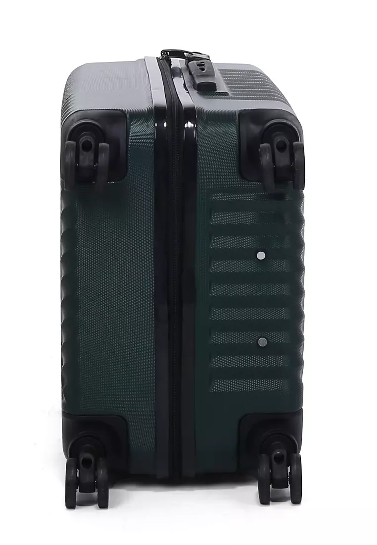 Austin Koper Unisex Size 24 Inch Travel Bag Large Compartment Material Fiber ABS ORIGINAL - Dark Green