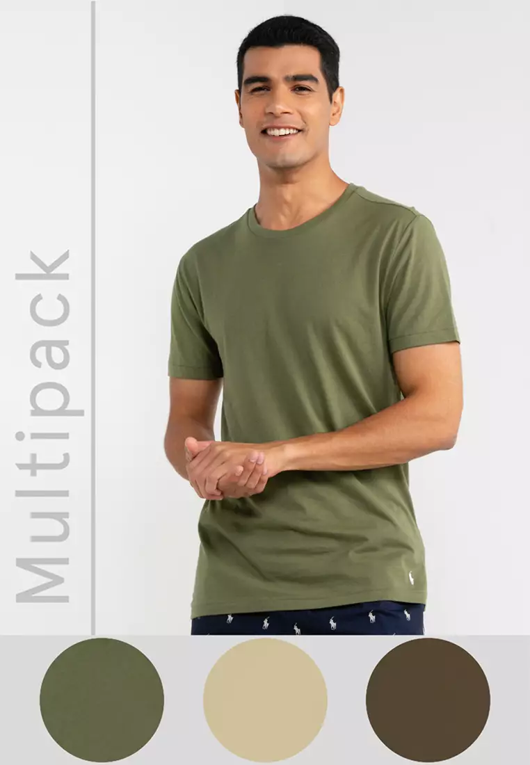 Buy Polo Ralph Lauren 3 Pack Crew Undershirt 2023 Online | ZALORA Singapore