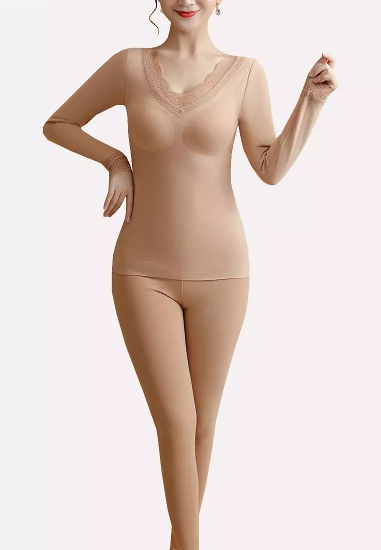 Buy Twenty Eight Shoes VANSA Sexy Lace Thermal Underwear Set VCW