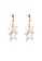 Air Jewellery gold Luxurious Five-Pointed Star Earring In Rose Gold 7AF9DAC515BAACGS_1