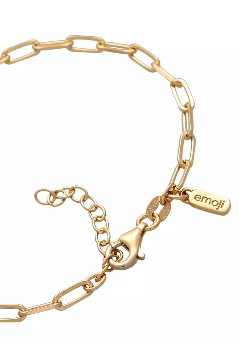 Gelang Perhiasan Perak 925 Wanita Link Chain Gold Plated