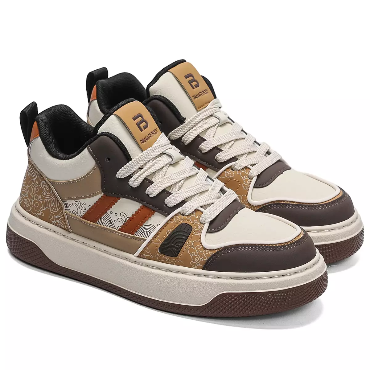 LURAD Sepatu Sneakers Cowok Motif Batik Unik Pria QNK8011