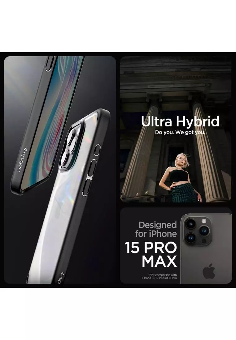 Funda Ultra hybrid para iPhone XS max Matte black Spigen Spiggen