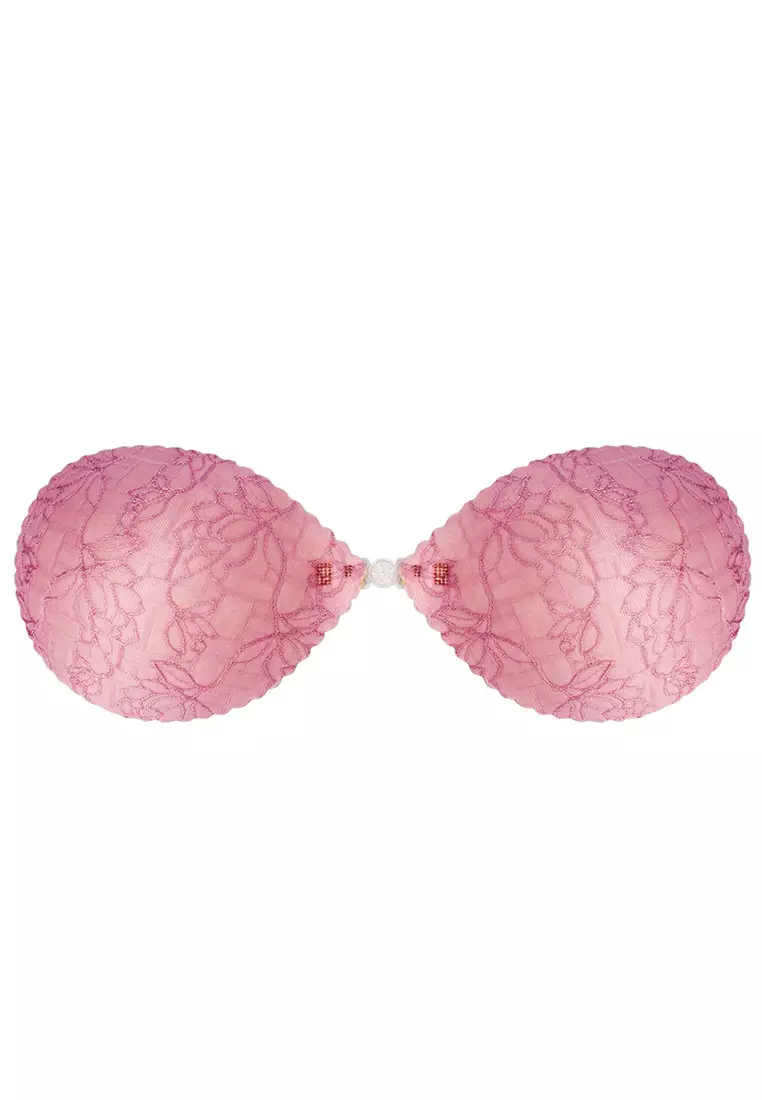 Buy SMROCCO Romance Seamless Push Up Invisible Bra Nubra B1011 (Pink)  Online