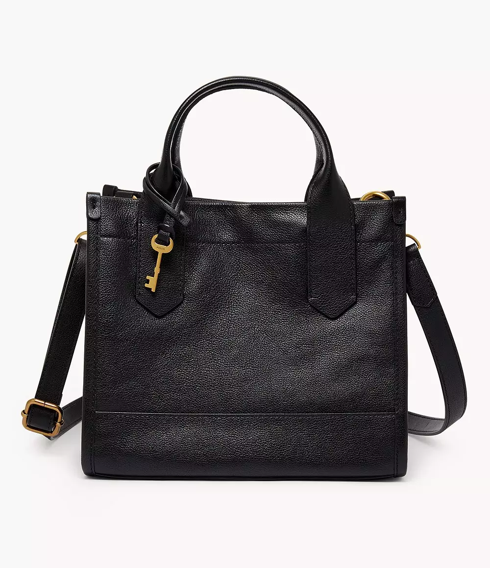 Fossil Kyler Satchel Leather Black Tas Wanita - SHB3135-001