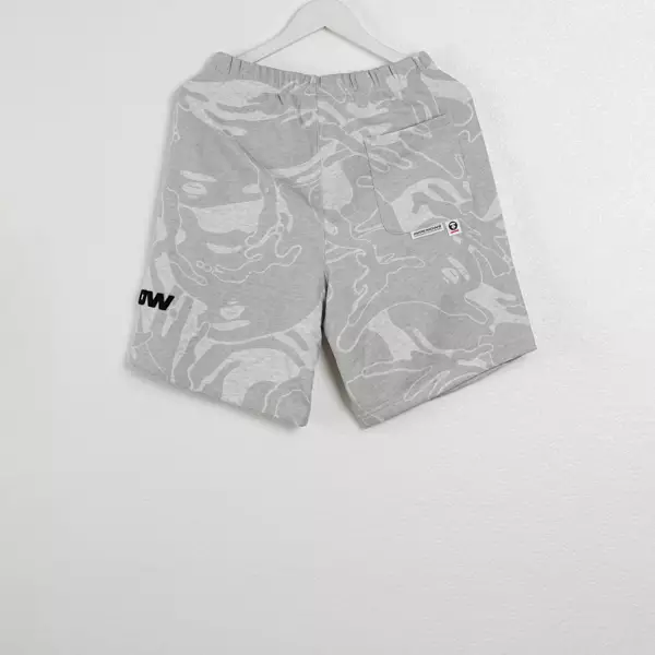 Celana AAPE NOW EMBROIDERY CAMO GREY SHORT PANTS 100% ORIGINAL