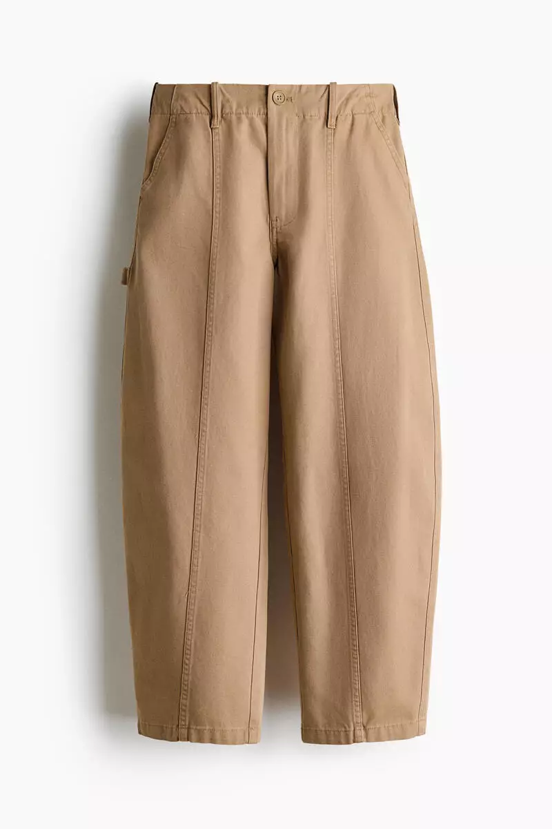 Barrel cargo trousers