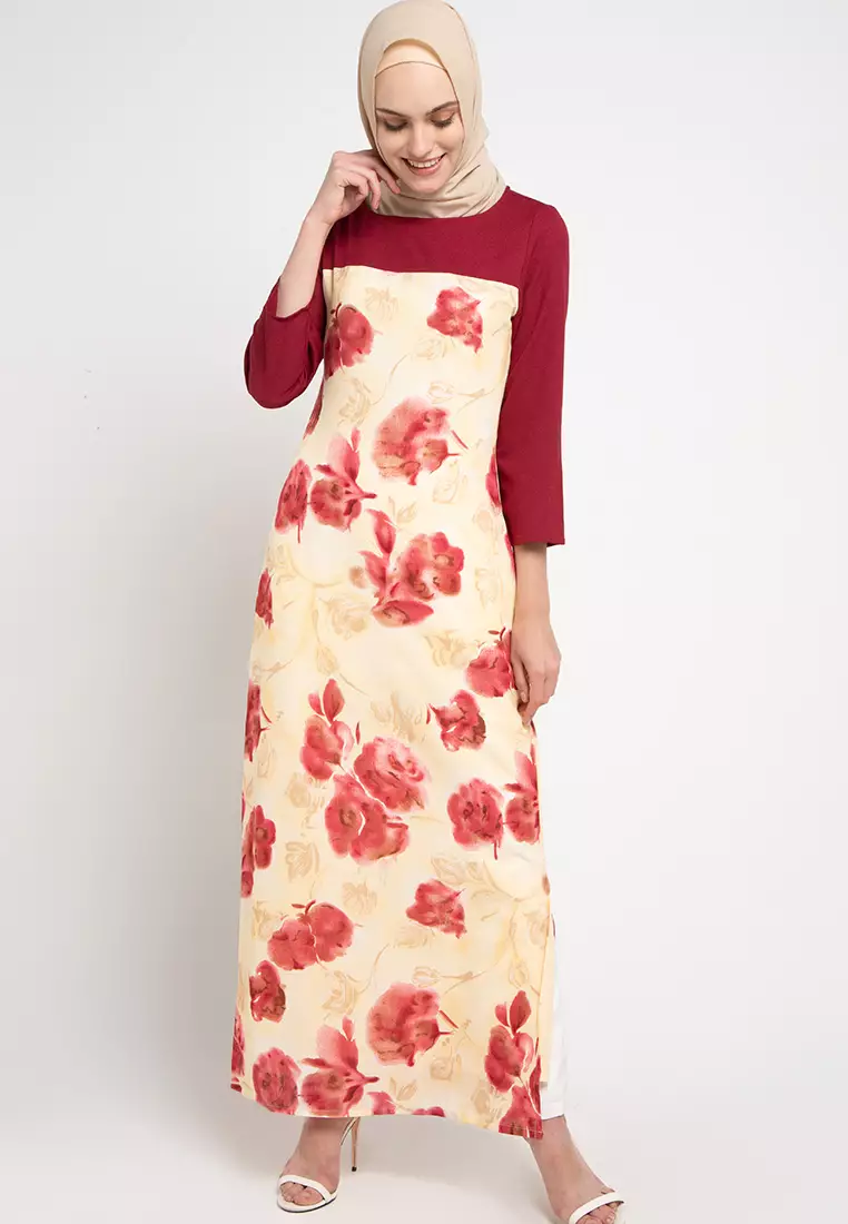 AZZAR Lola Maxi Dress In Cream