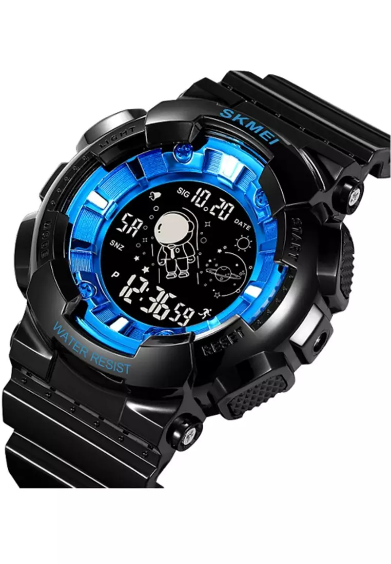 Jam Tangan Digital Pria Waterproof Many Function Strap Tali Material TPU DV53 ORIGINAL