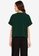 ZALORA WORK green Rolled Up Cuff V Neck Top 5D223AA563D273GS_2