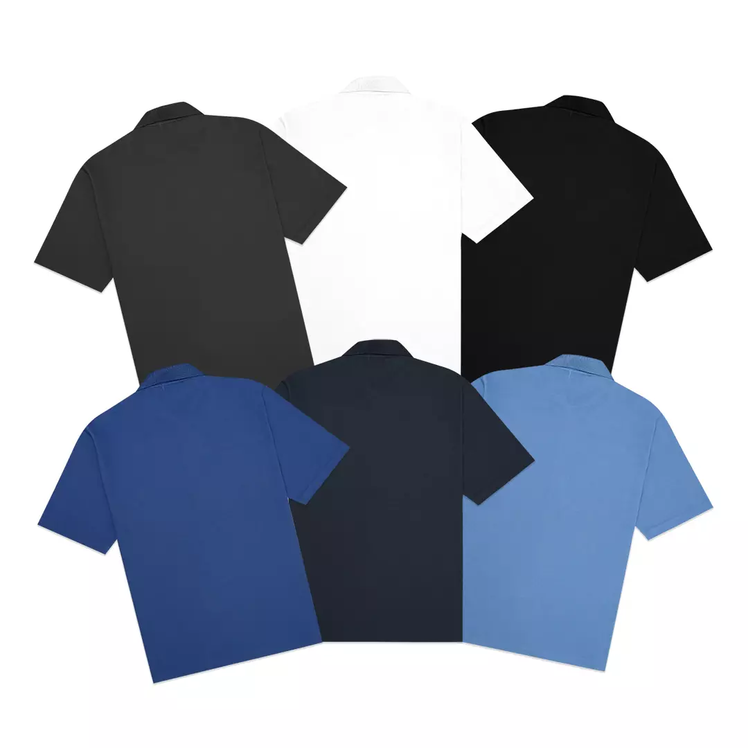 Basic Pique Polo Shirt Navy