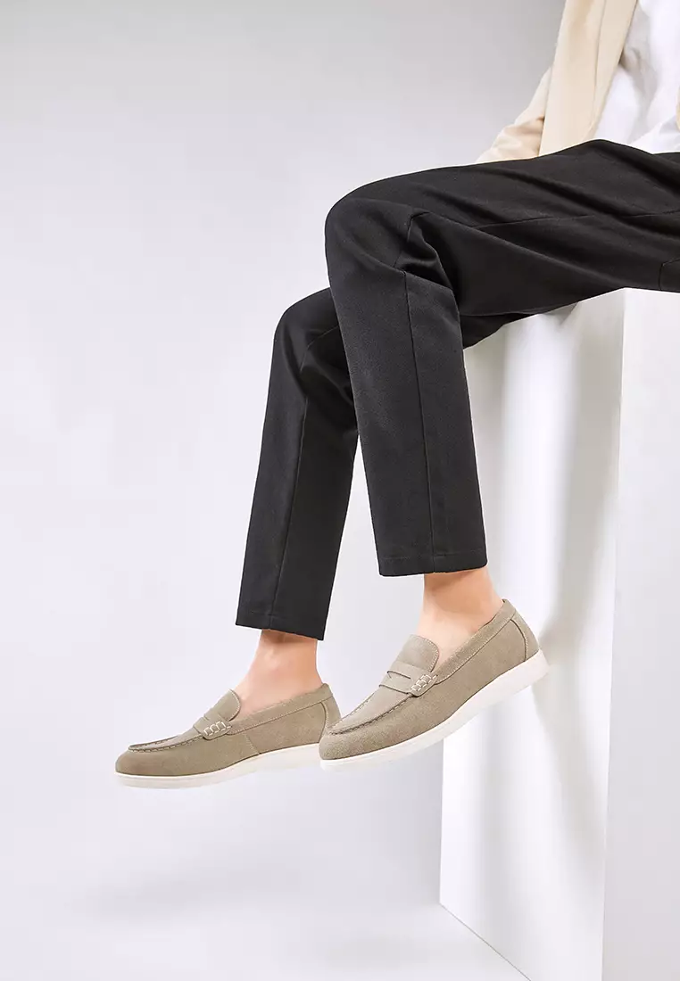 Cow Suede Penny Loafers KB8848-2