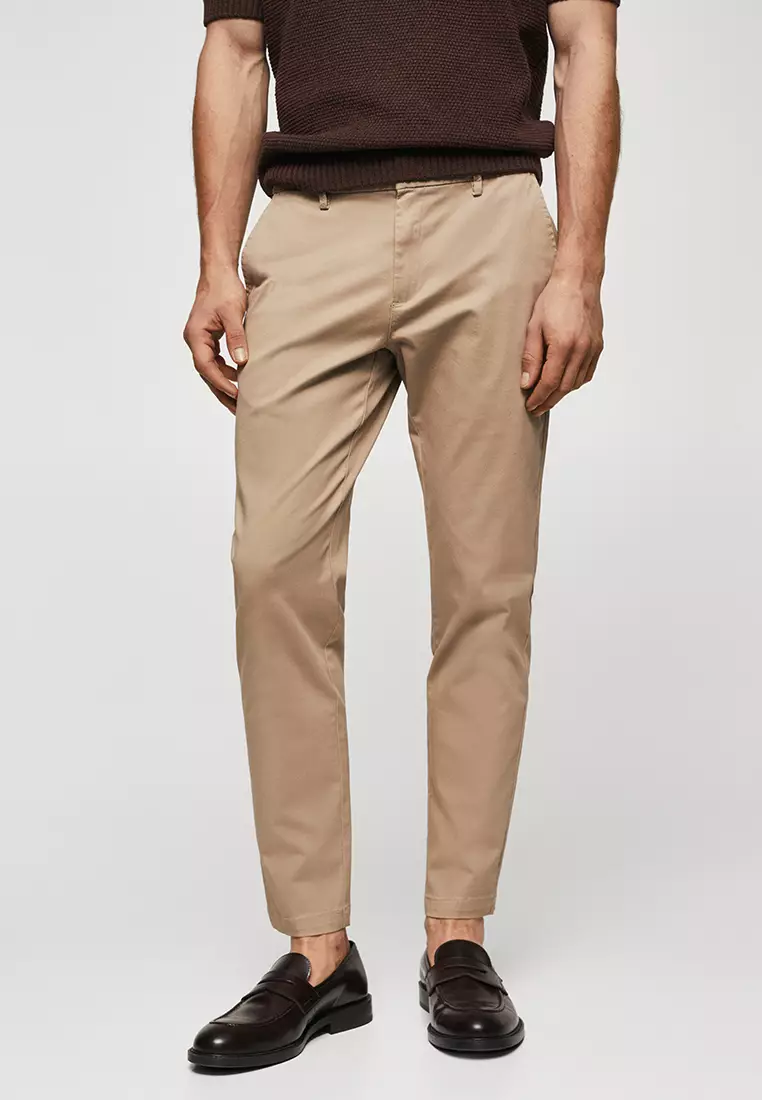 Mens tapered clearance cropped pants