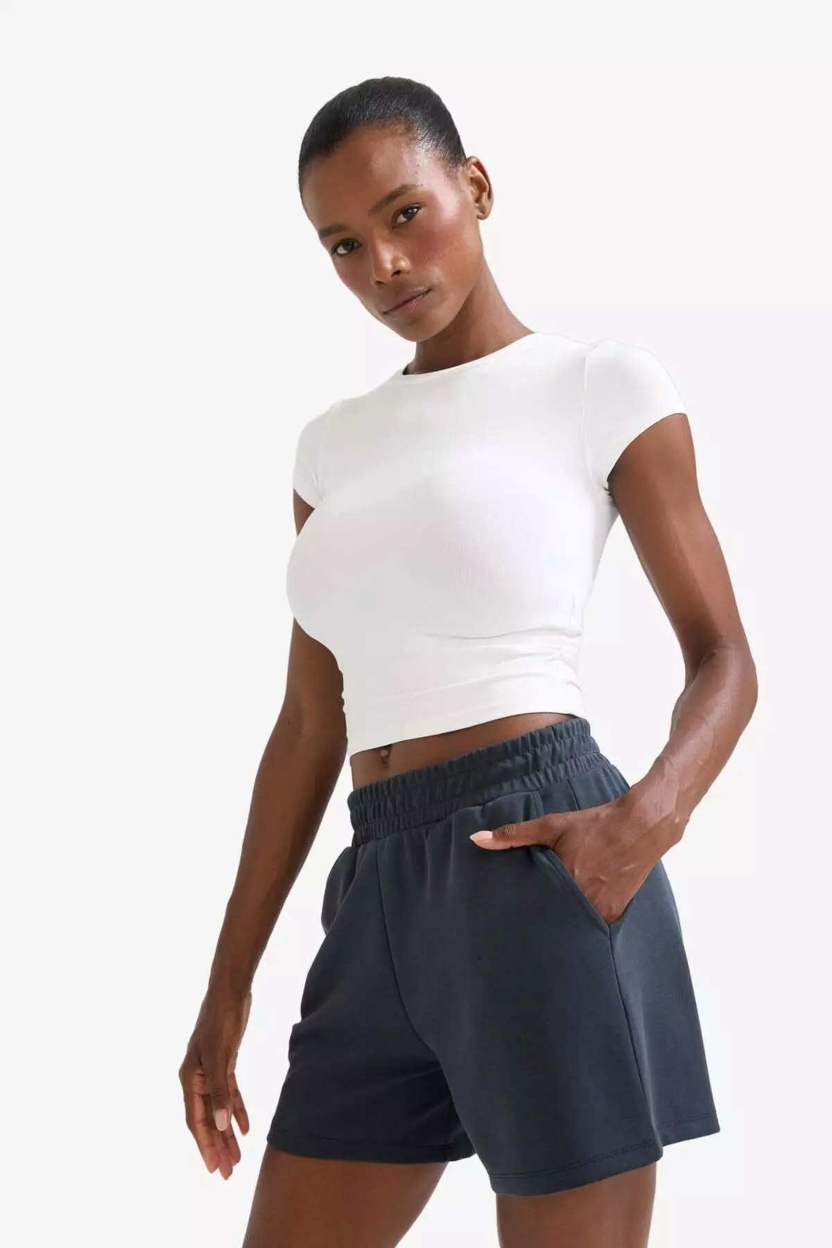 Defactofit Standard Fit Short Leg Modal Shorts F5001Ax25Sm