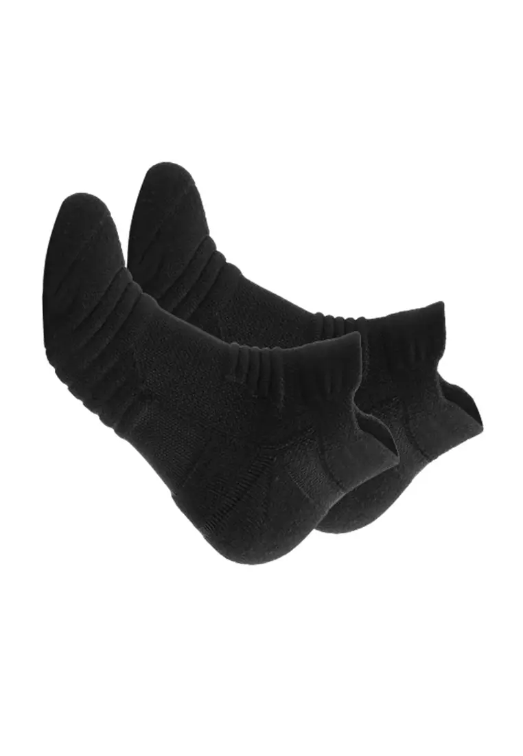 Kaos Kaki Pendek Olahraga Towel Sock Unisex S072 ORIGINAL - Black