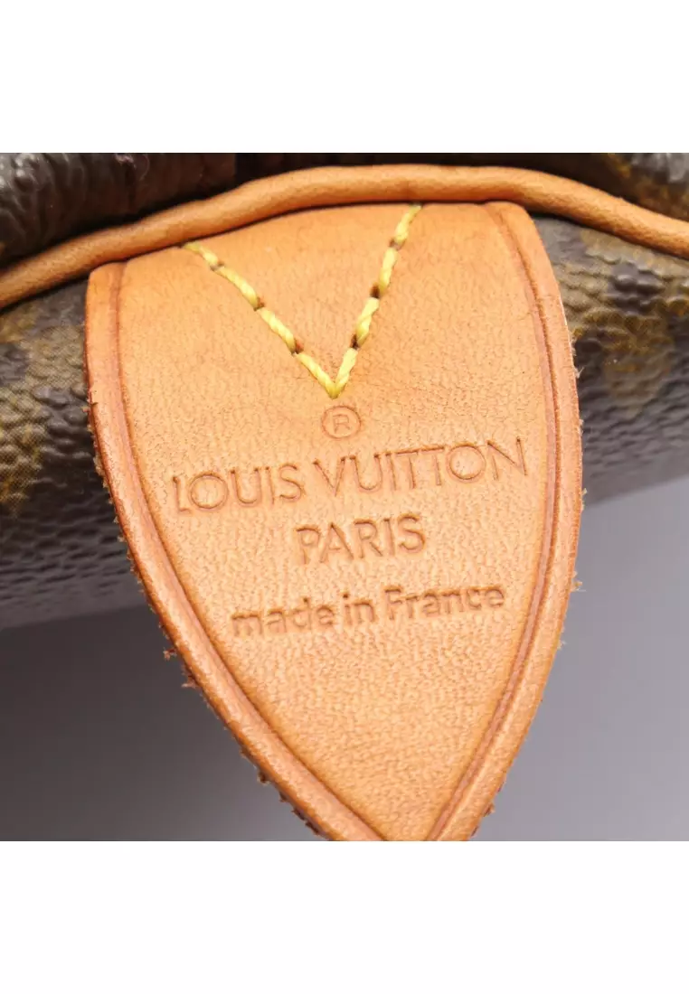 Pre-Loved Louis Vuitton speedy 40 monogram Handbag PVC leather Brown