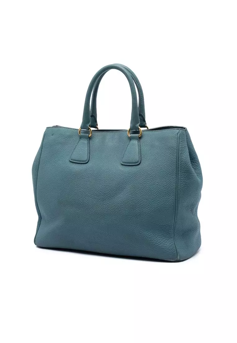 Pre-Loved Prada Vitello Daino Open Convertible Tote