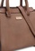 Unisa brown Saffiano Convertible Top Handle Bag C3FC8ACB083BB4GS_4