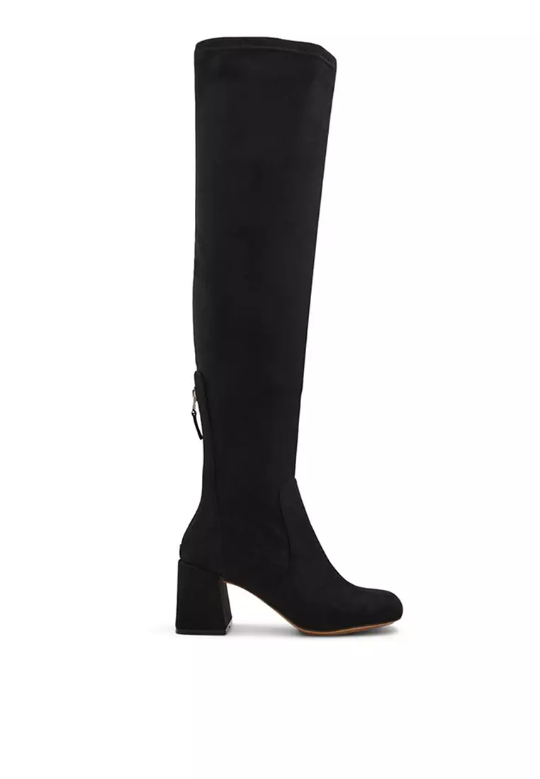 Aldo black knee high boots sale