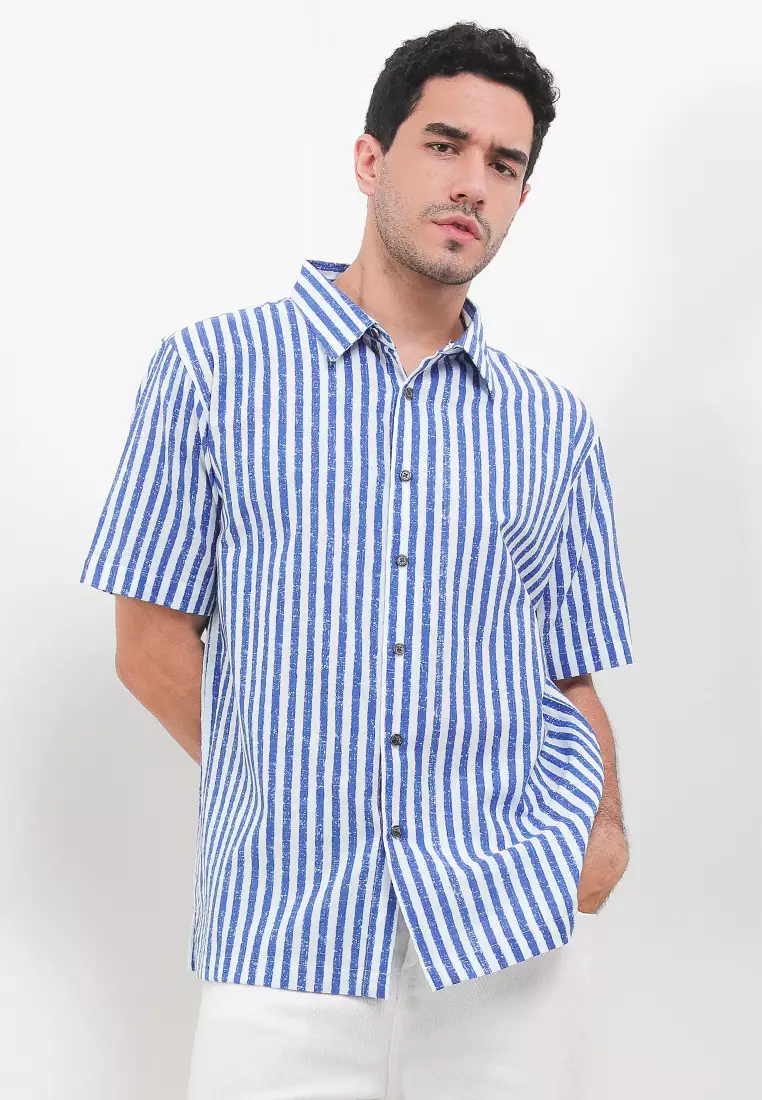 Bay Vertical Stripe Pattern Shirt
